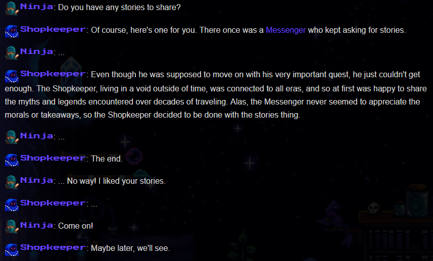 The Messenger: All Easter Eggs in Shopkeeper's Story