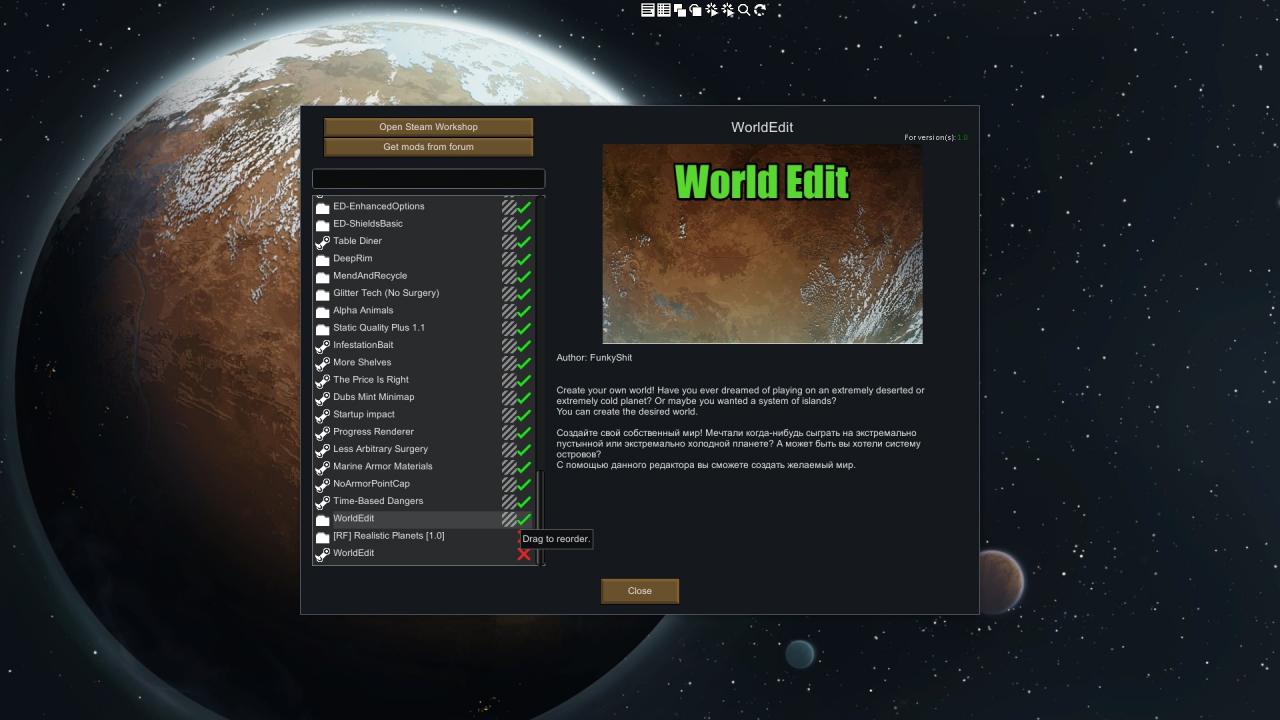 RimWorld: WorldEdit User's Manual