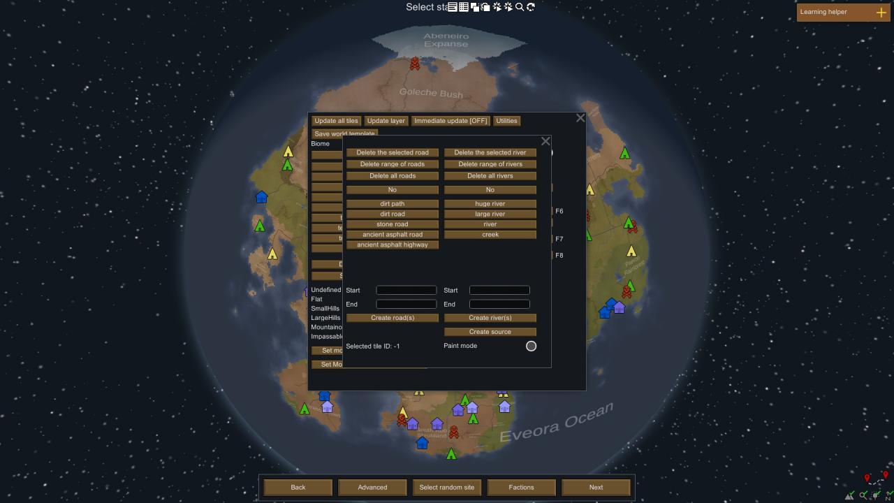 rimworld how to use dev mode