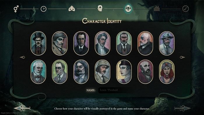 Stygian: Reign of the Old Ones - Character Creation and Inventory