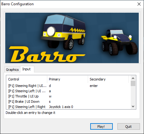 Barro 2020: Controller Setup Guide