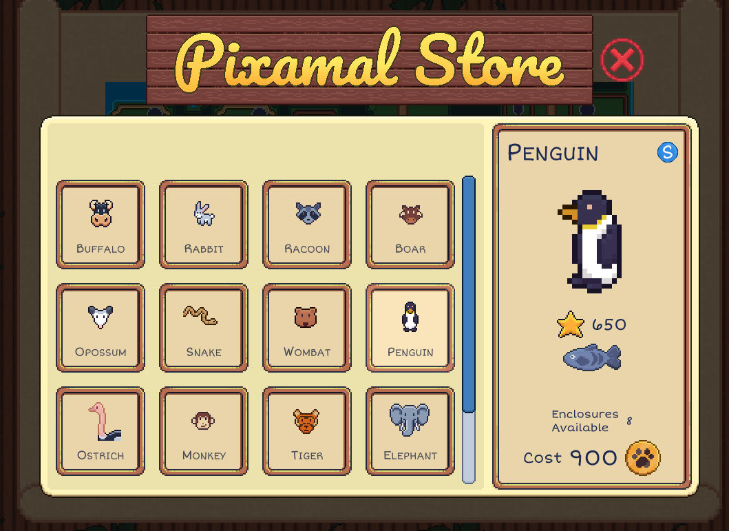 Pixamal Zoo Guide: Pixamal care, Money and Mastery Achievements